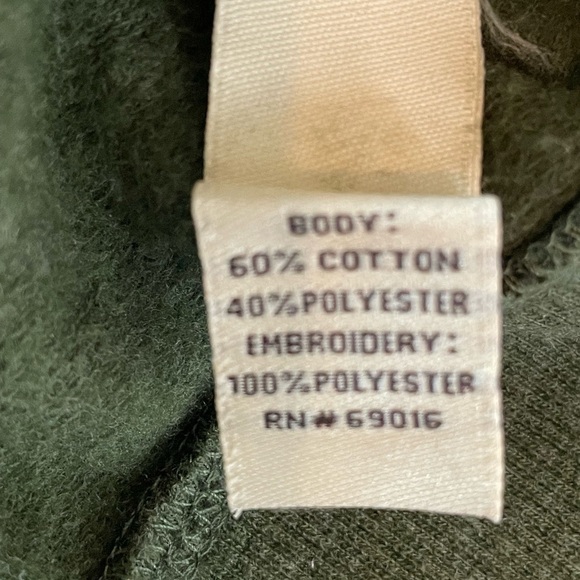 Ruff Hewn Green w/Black Embroidery Pullover Sweatshirt Woman’s Size Medium - Picture 5 of 6